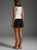 Fleece Shorts Washed Black