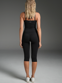 FLX Draped Layered Halter Tank Black
