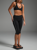 FLX V-Neck Halter Bra Black