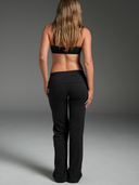 FLX Draped Layered Halter Bra Black