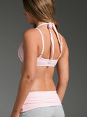 FLX Draped Layered Halter Bra Ribbon