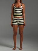 FLX Micro Shorts Paradise Stripe