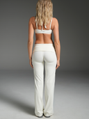 FLX Draped Layered Halter Bra Ivory
