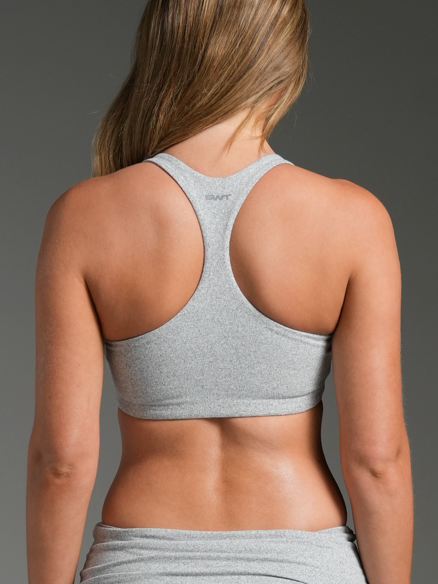 79 Racer Back Bra Grey Marle