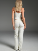 FLX Draped Layered Halter Tank Ivory