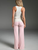 FLX Foldover Wide Leg Bottoms Ribbon/Ivory