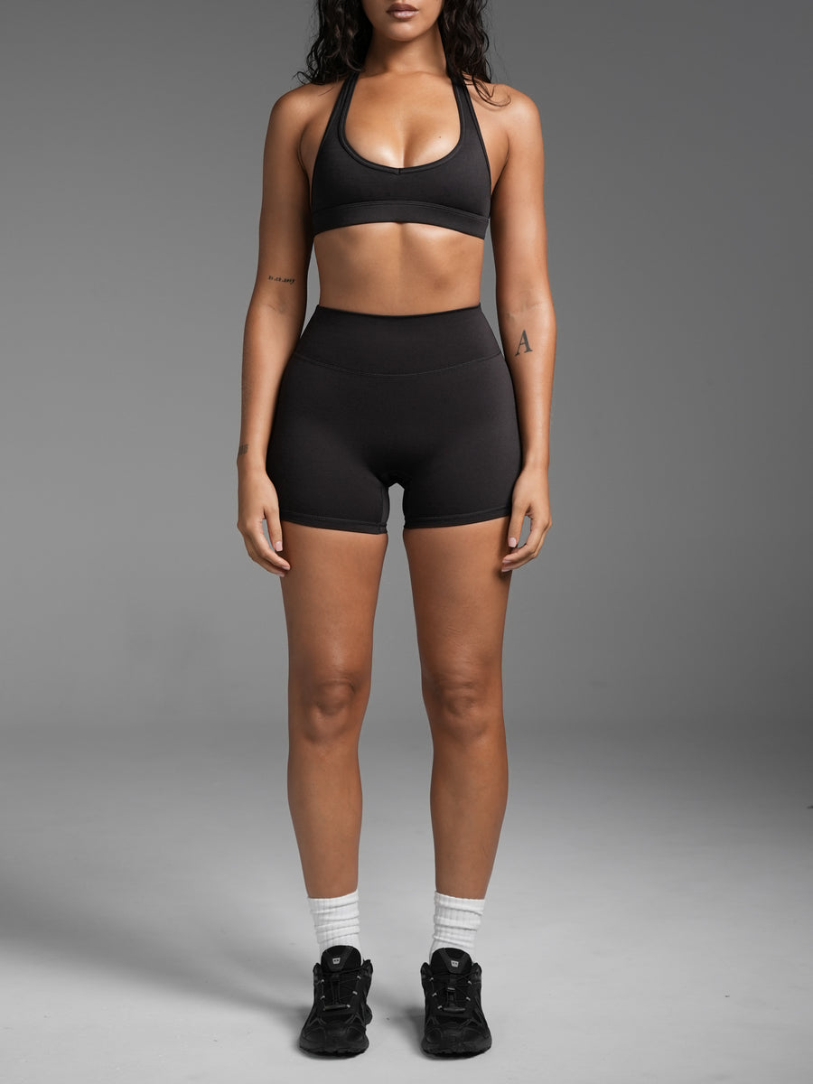 Base 4" Essential Shorts Espresso