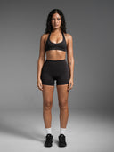 Base 4" Scrunch Shorts Espresso