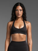 Base Backless Halter Bra Espresso