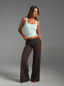 FLX Foldover Wide Leg Bottoms Bittersweet