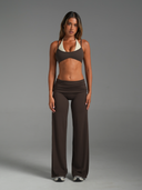 FLX Layered Halter Bra Bittersweet/Off White