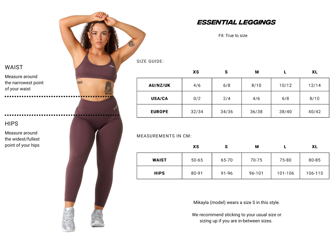 Luxe Marle Essential Leggings | Full Length#colour_dark-grey