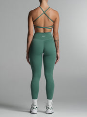 Base Scrunch Leggings | Full Length Deep Jade