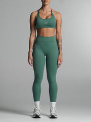 Base Scrunch Leggings | Full Length Deep Jade