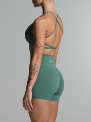 Base Backless Bra Deep Jade