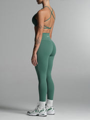 Base Scrunch Leggings | Full Length Deep Jade