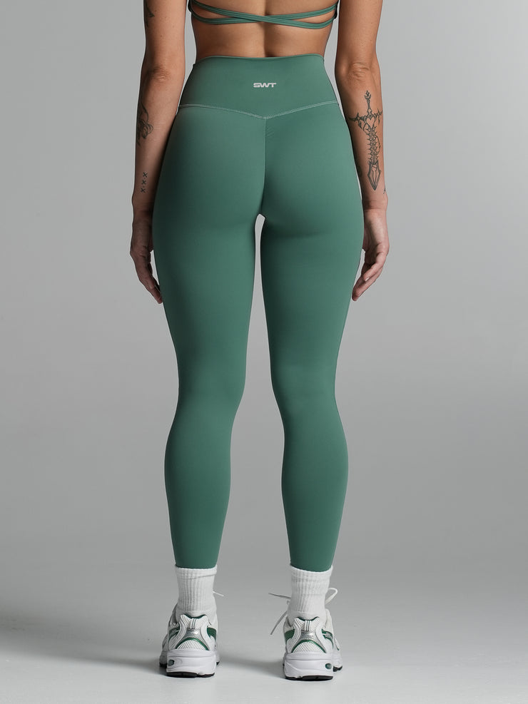 Base Scrunch Leggings | Full Length Deep Jade