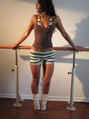 FLX Micro Shorts Paradise Stripe