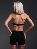 FLX Square Neck Halter Bra Black/White