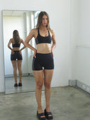 FLX Stripe Racer Back Bra Black/Grey