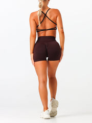 V-Scrunch Seamless Shorts#colour_cocoa