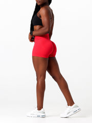 V-Scrunch Seamless Shorts#colour_crimson