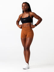 V-Scrunch Seamless Shorts#colour_bronze