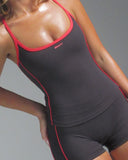 FLX Piping Racer Tank Black/Red