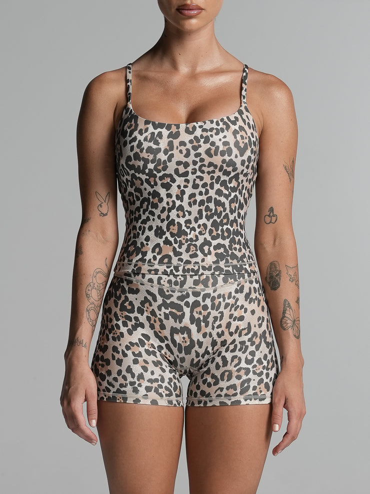 Base Scoop Tank Leopard Luxe