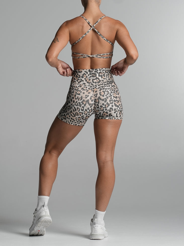 Base Backless Bra Leopard Luxe