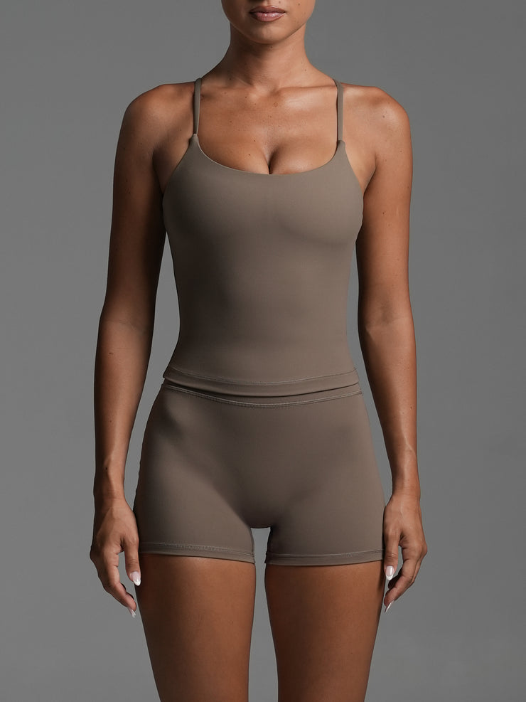 Base Scoop Tank Mocha