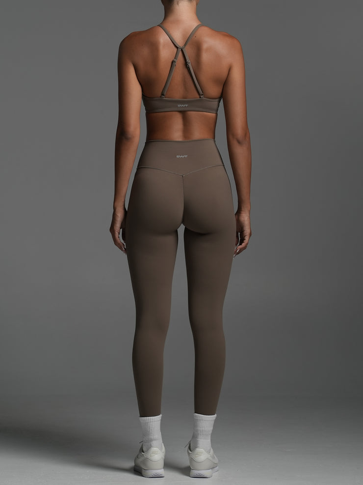 Base Ruche Scrunch Leggings Mocha