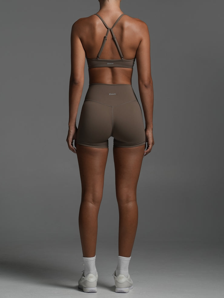 Base Ruche Shorts Mocha