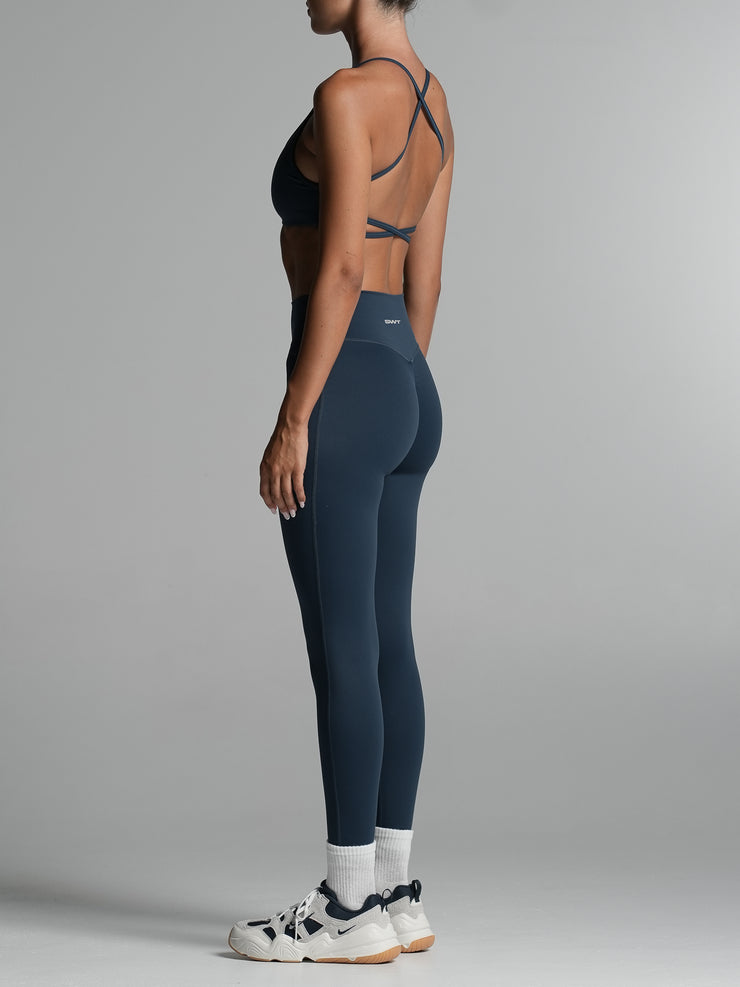 Base Scrunch Leggings | Full Length Deep Sea