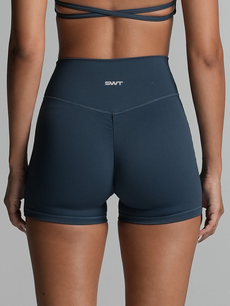 Base 4" Scrunch Shorts Deep Sea