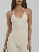 FLX Halter Cami Off White