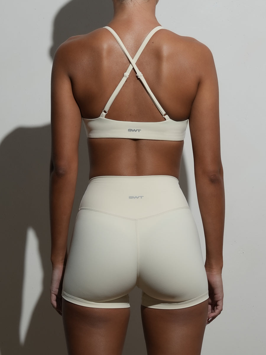 FLX Crossback Bra Off White
