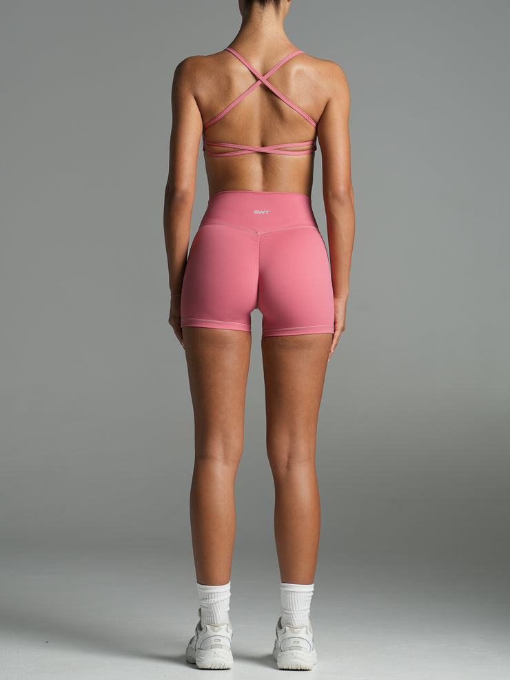 Base 4" Scrunch Shorts Petal