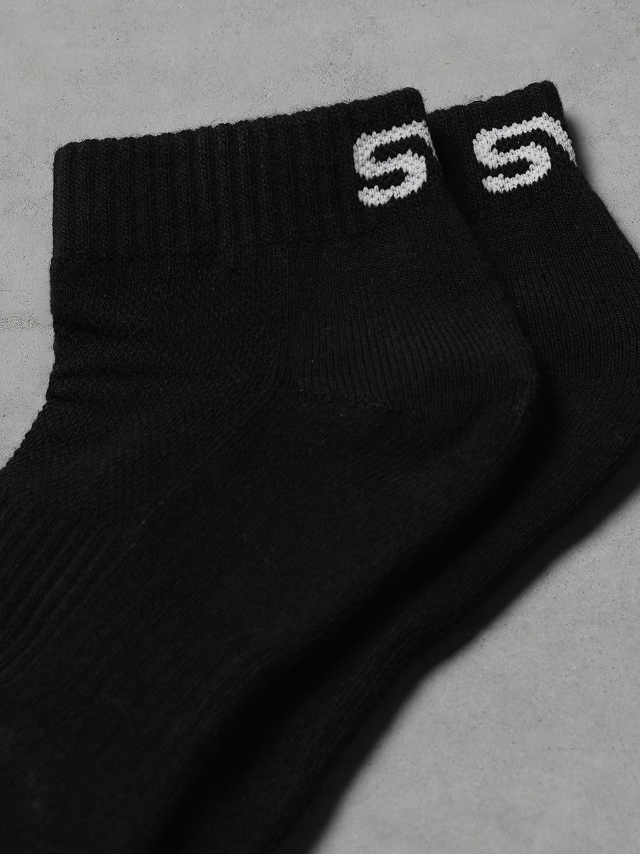 Quarter Socks 3pk Black