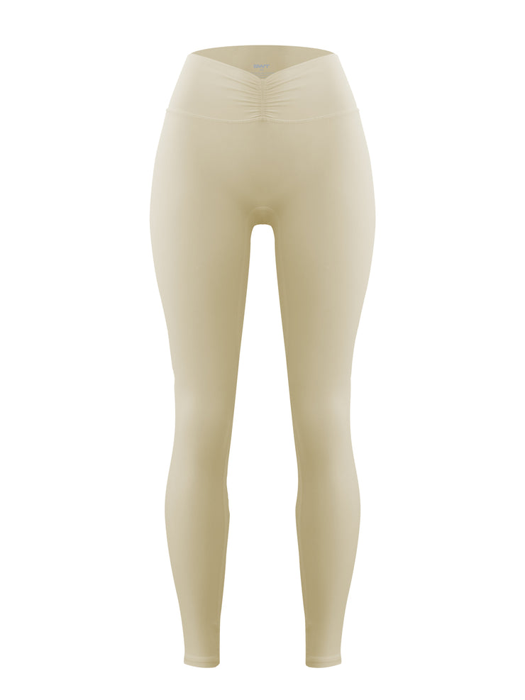 Base Ruche Leggings Almond