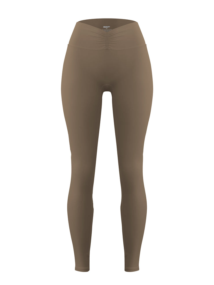 Base Ruche Leggings Mocha