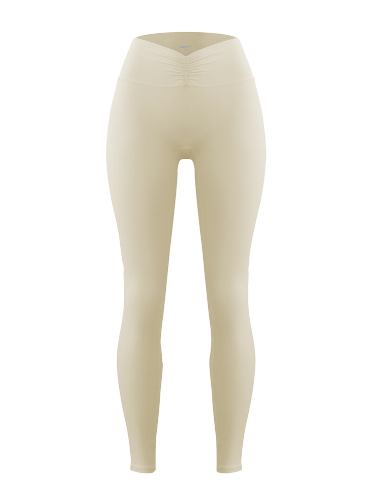 Base Ruche Scrunch Leggings Almond