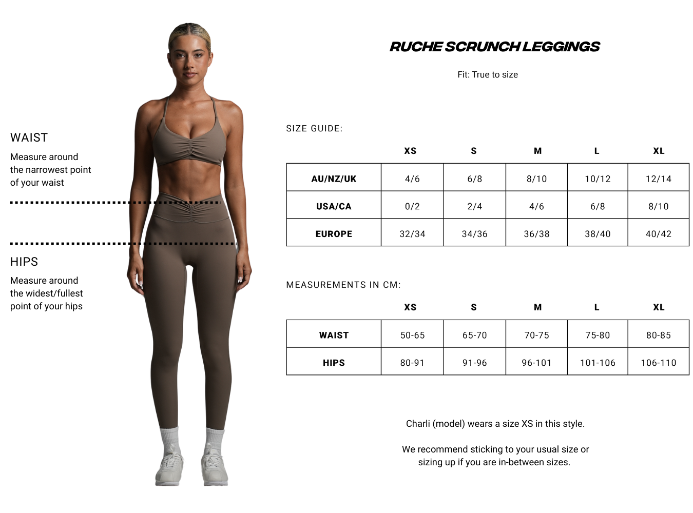 Base Ruche Scrunch Leggings Almond