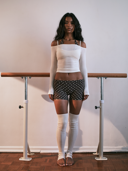 Bittersweet/Off White FLX Dotty Micro Shorts | SWT Active