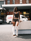 FLX Layered Halter Tank Bittersweet Paradise/Stripe