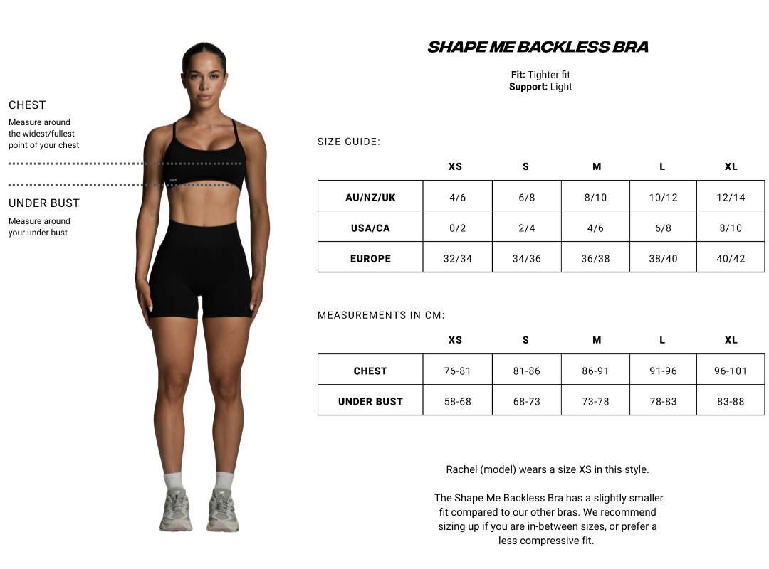 Shape Me Backless Bra Just a Girl