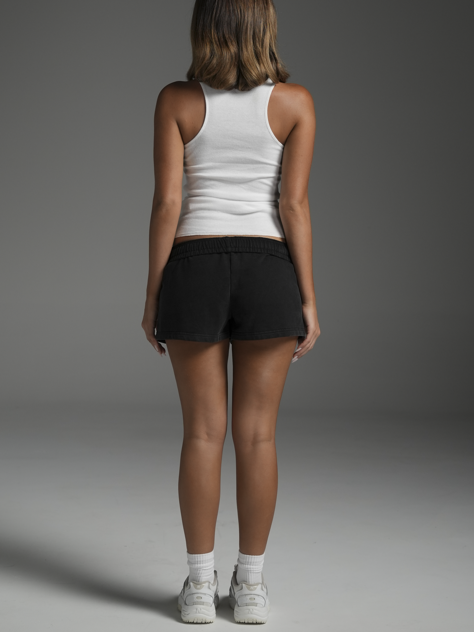 White Ribbed Cotton Tank | SWT Active