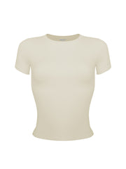 Base Shape Tee Almond