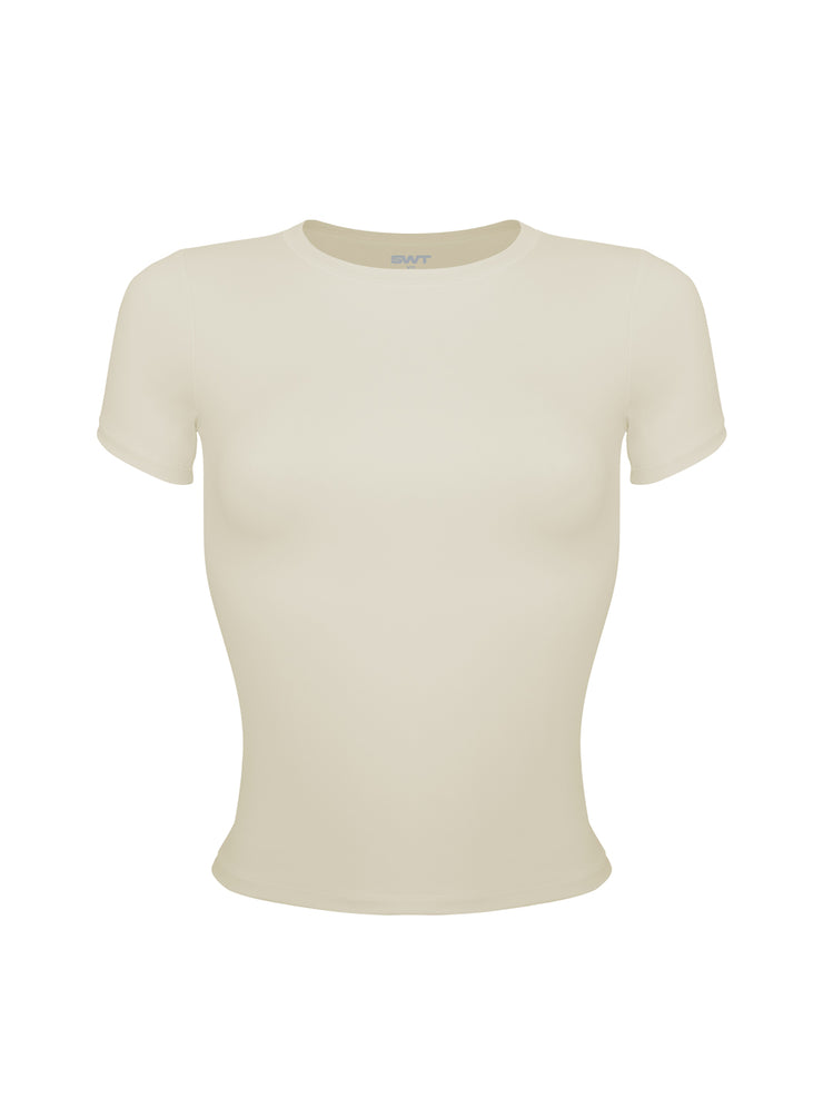 Base Shape Tee Almond