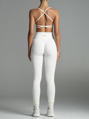 Base Scrunch Leggings | Full Length White